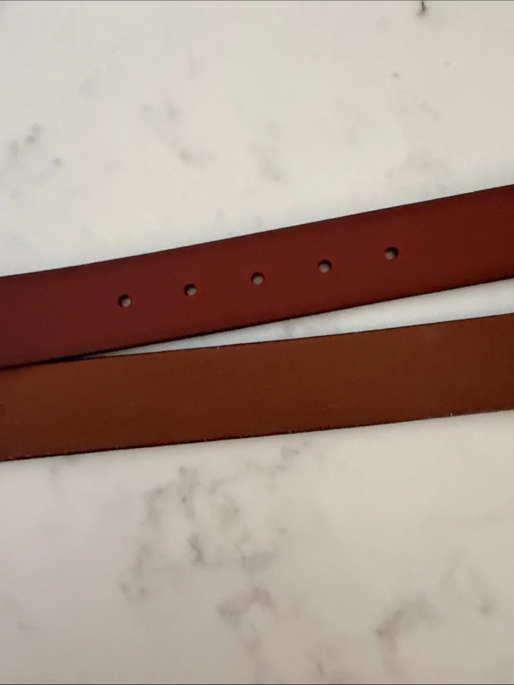 Banana Republic Men's cognac Leather Belt with Silver Buckle